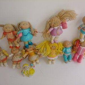 McDonald's Cabbage Patch Dolls and Smurfs vintage happy meal toys
